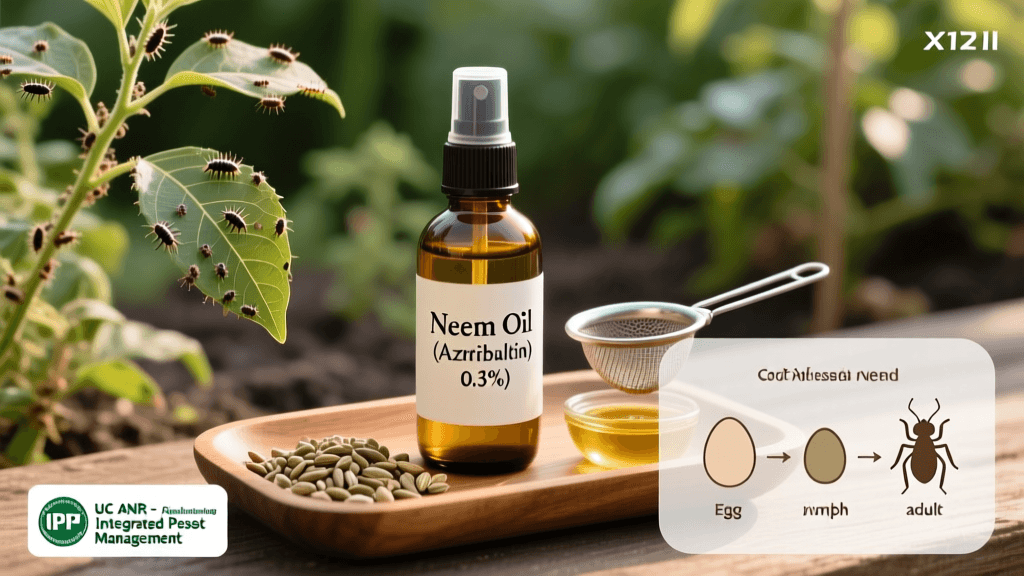 Homemade Neem Oil Spray For Aphids And Mites