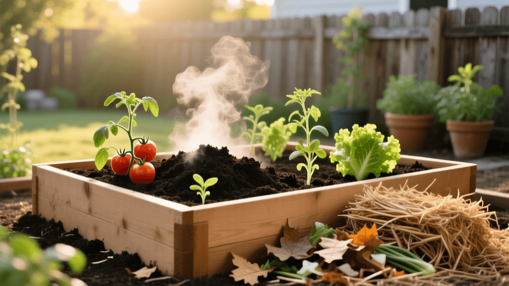 Hot Composting Guide for Raised Bed Vegetable Gardens