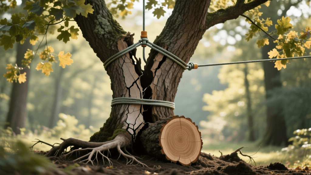 How To Support Cracked Or Split Tree Crotches With Cabling