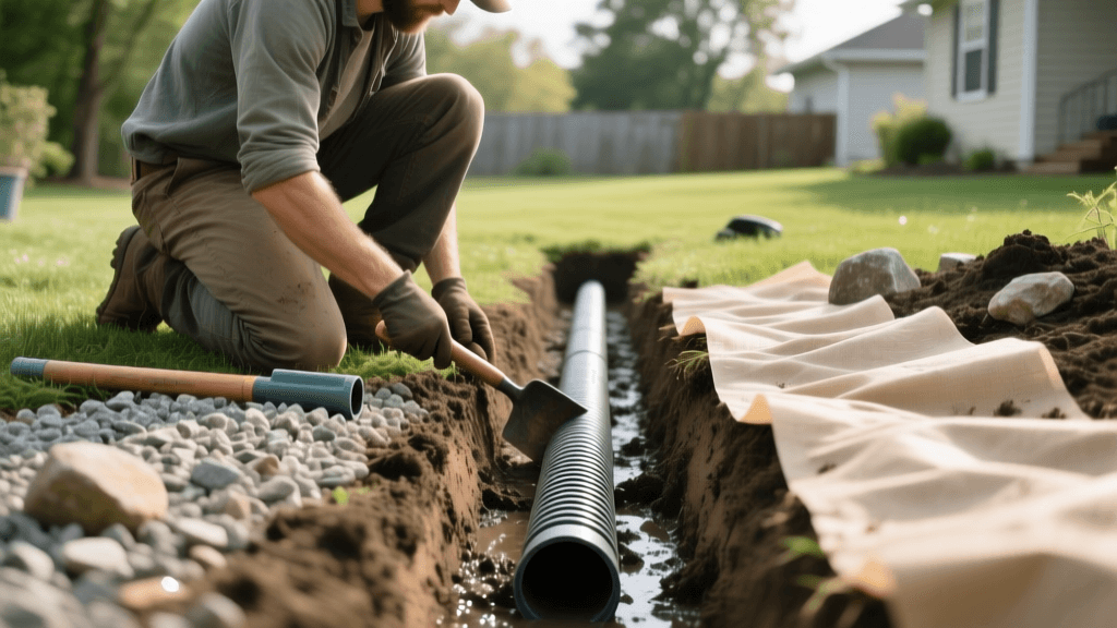 How to Install a French Drain for Wet Yard Solutions