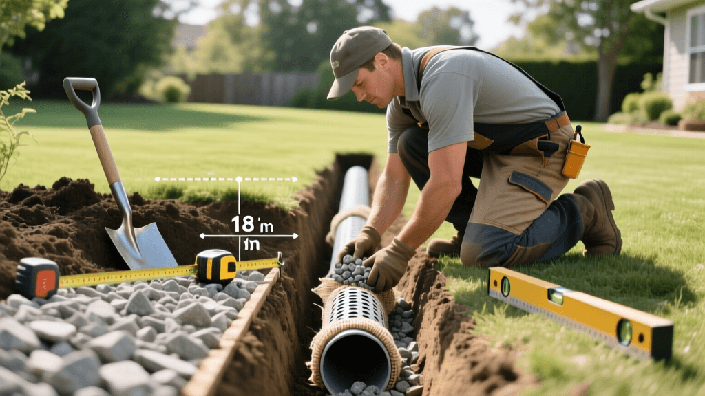 How to Install a French Drain to Fix Yard Drainage