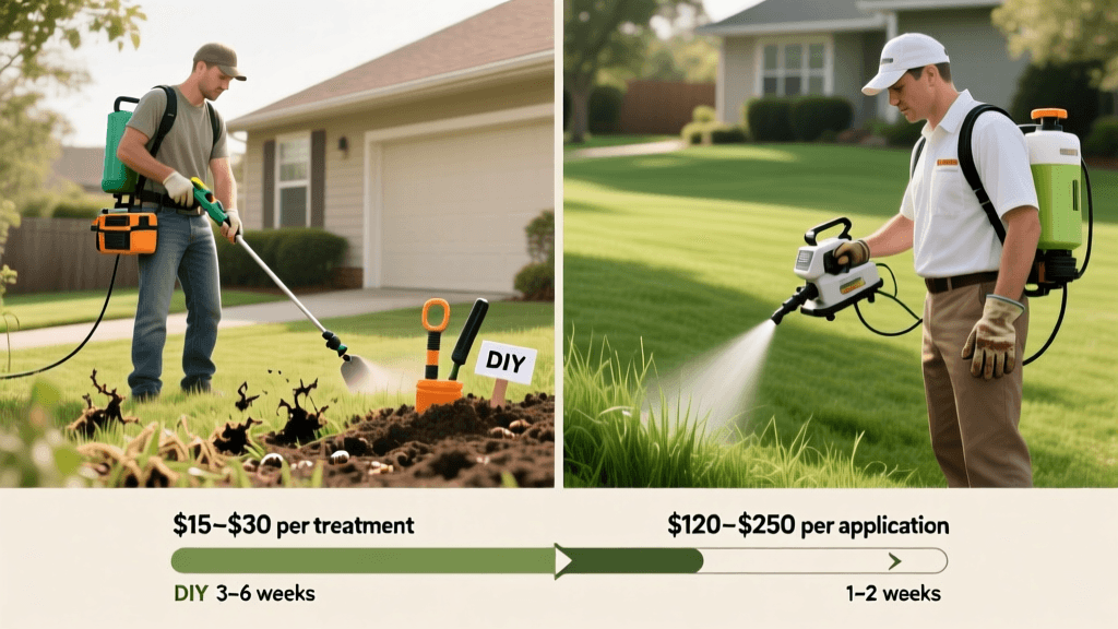 Budgeting for Lawn Grub Control: DIY vs Pro Costs