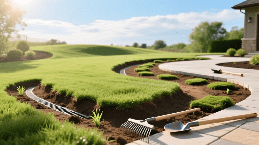 How to Renovate and Recover Lawns After Hardscaping
