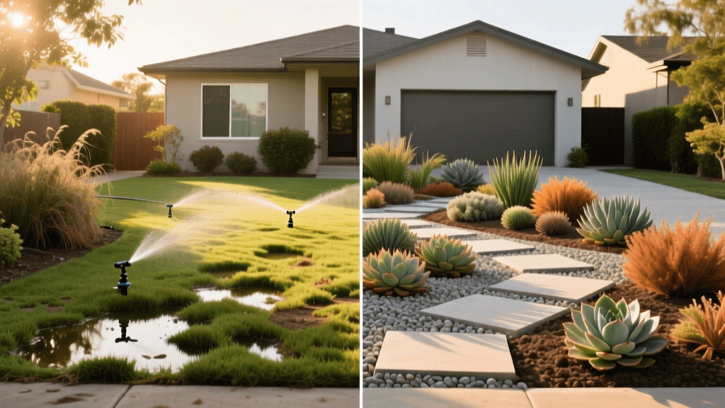Transform Your Lawn: Xeriscape Before And After Guide