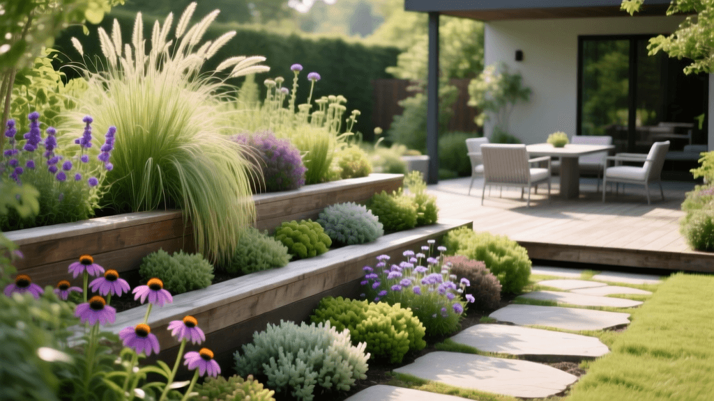 Layered Garden Borders for Curb Appeal and Entertaining
