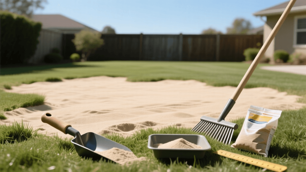 How to Level a Bumpy Lawn with Topdressing Sand Mix
