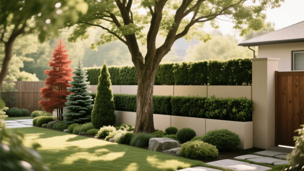Designing a Living Privacy Screen: Tree Spacing & Layout