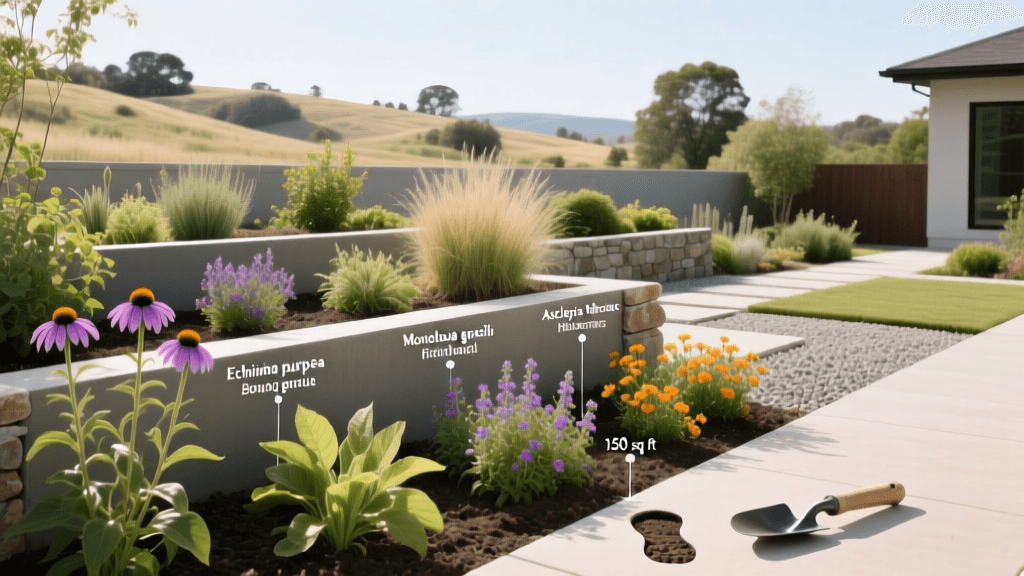 Low Maintenance Native Plant Border Design