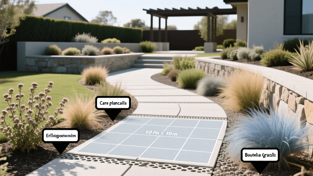 Modern Hardscape Pathway Design With Permeable Pavers