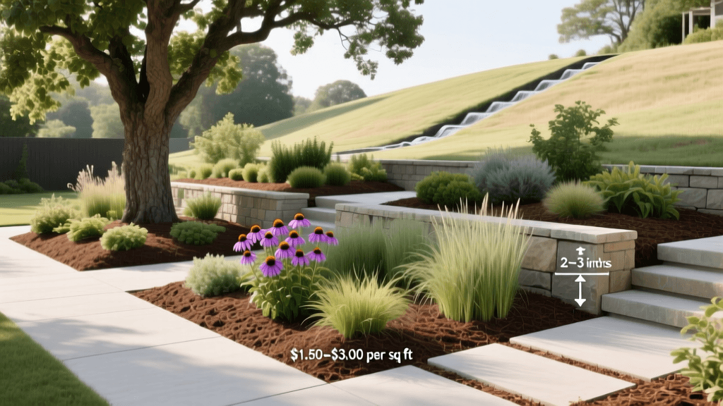Mulch Depth Guide For Landscape Beds And Trees