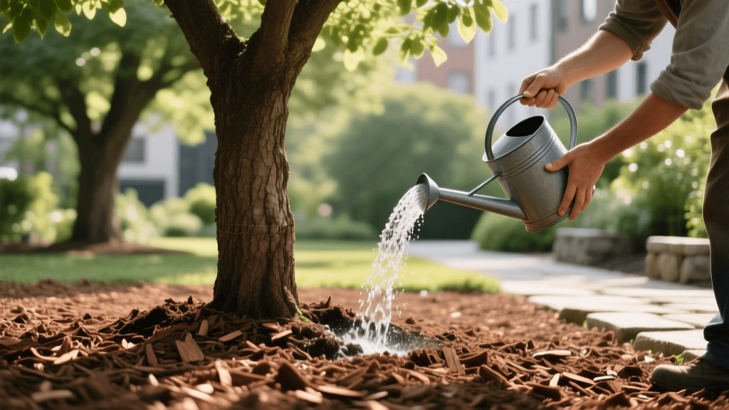 Expert Mulching and Deep Watering Guide for Mature Trees