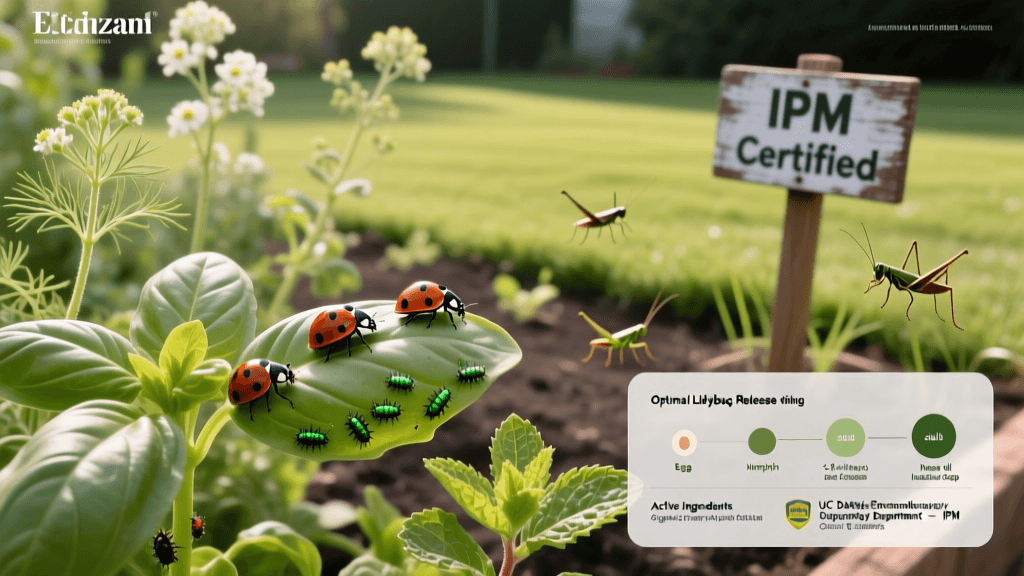 Natural Aphid Control For Herb Gardens With Ladybug Release