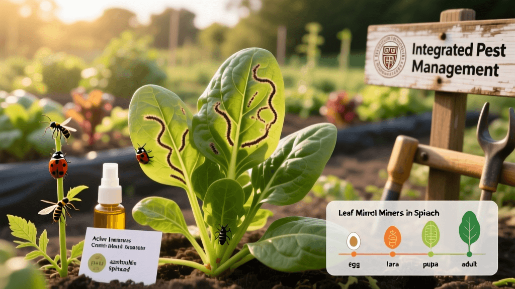 Natural Control Methods For Leaf Miners In Spinach