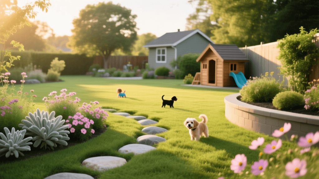Designing a Pet-Safe and Kid-Friendly Backyard Lawn