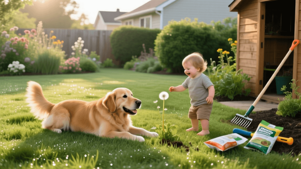 Pet-Safe Lawn Fertilizers and Weed Control Strategies