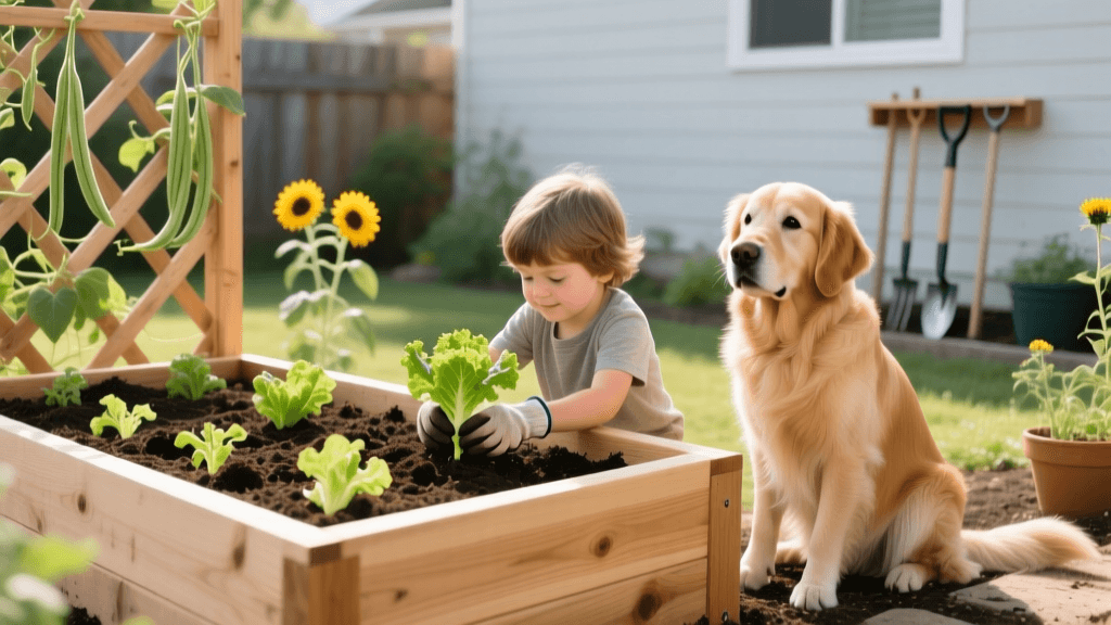 Building Pet-Safe Raised Beds for Kids and Families