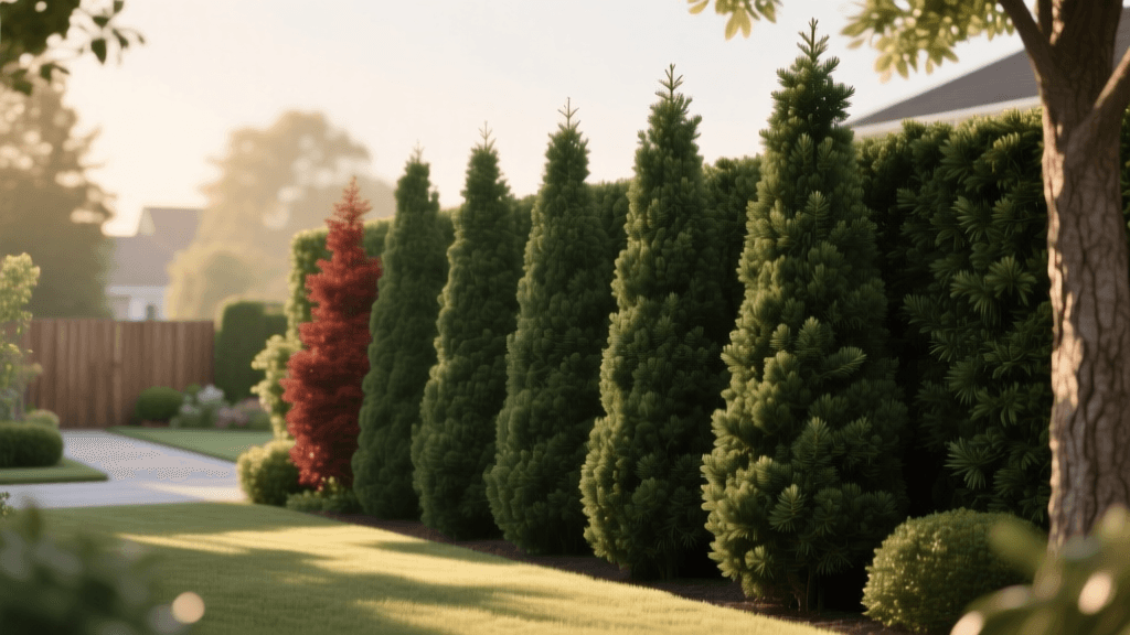 Planning a Living Privacy Screen With Evergreen Trees