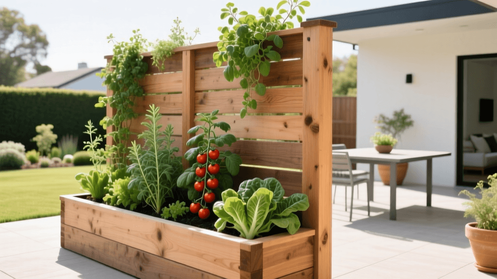 Build Raised Bed Privacy Screens for Patio Entertaining