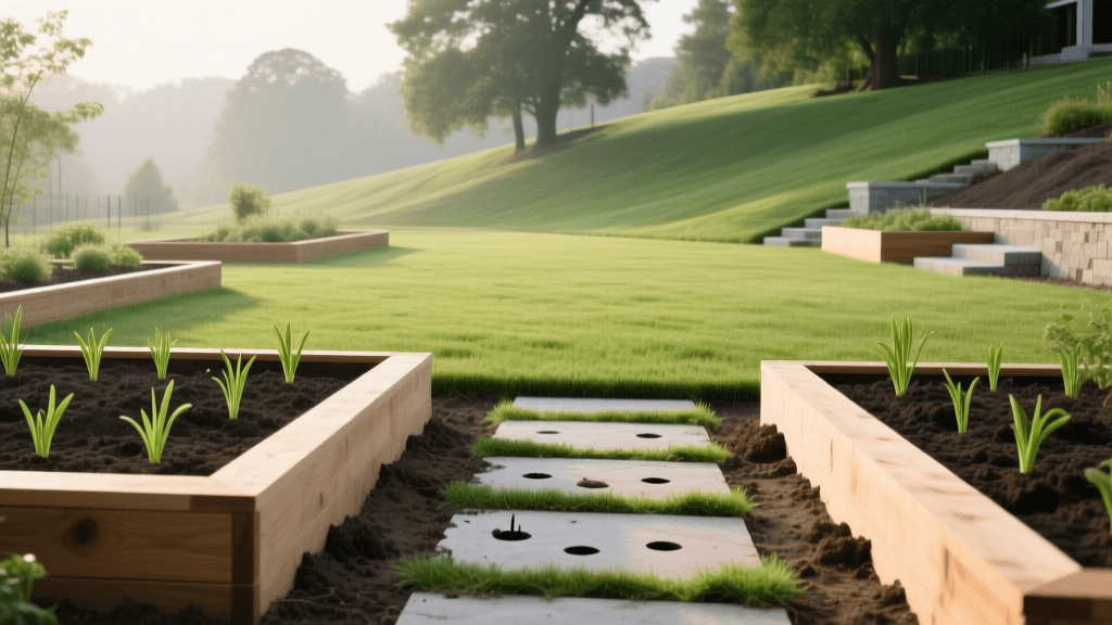 How to Repair Lawn Damage After Garden Bed Construction