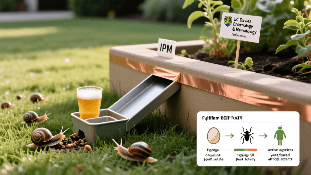 Slug And Snail Traps Using Beer And Copper Tape