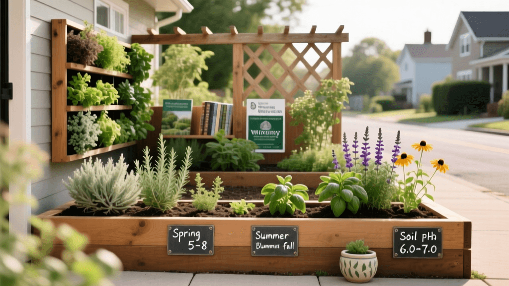 Small Space Edible Front Yard Landscape Design Ideas
