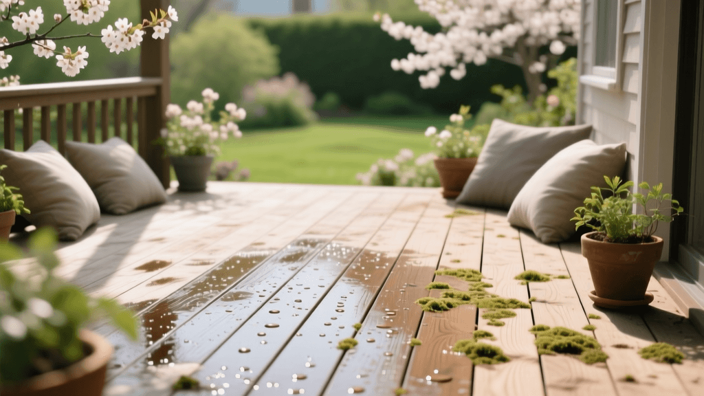 Spring Deck and Patio Deep Cleaning for Mold and Allergen Control