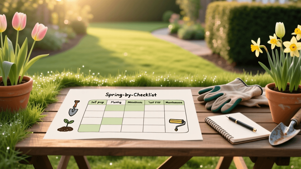 Spring Garden and Lawn Care Checklist: Weekly Schedule
