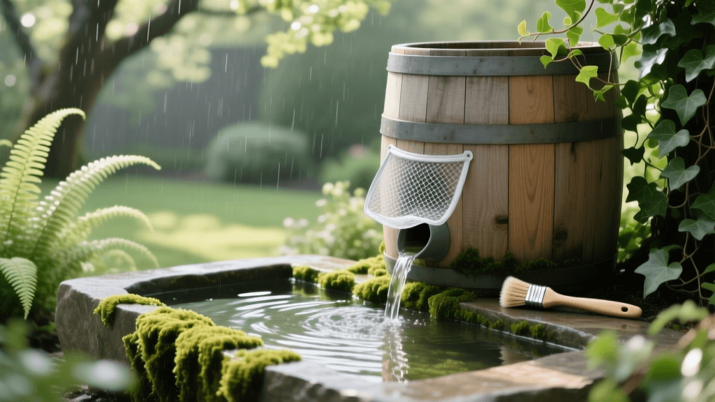 Spring Rain Barrel and Water Feature Health Maintenance