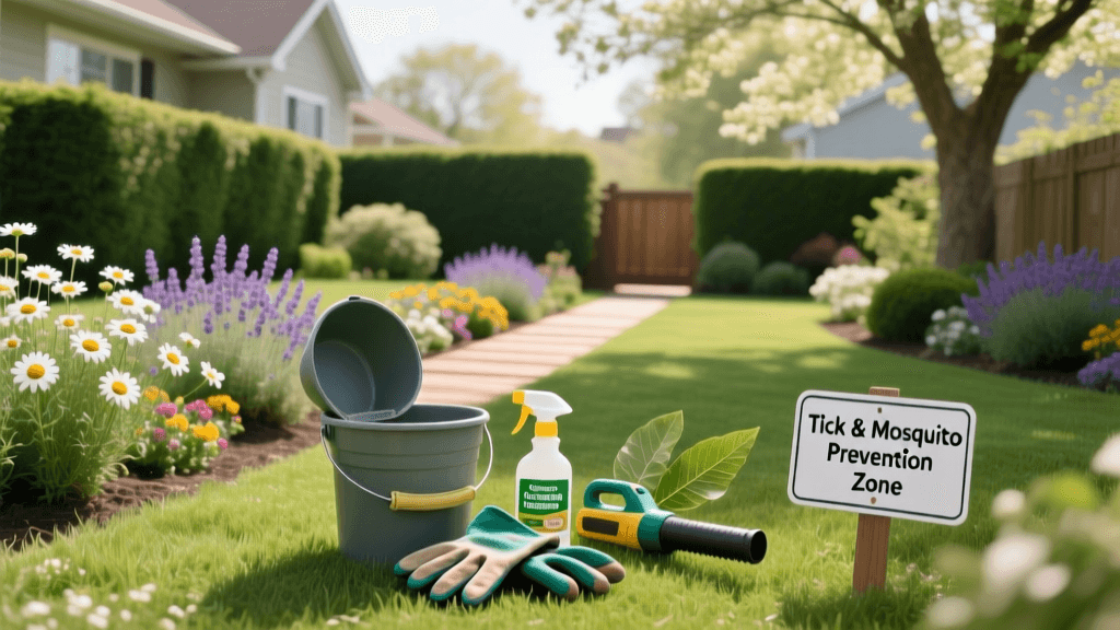 Spring Yard Maintenance to Reduce Ticks and Mosquitoes
