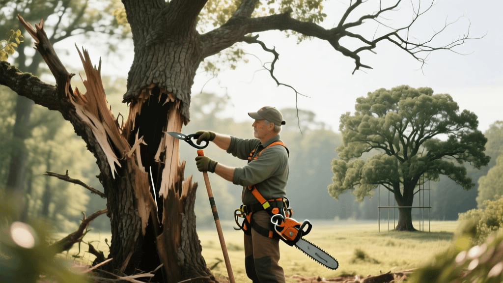 Transforming Storm-Damaged Oaks: A Before & After Pruning Guide