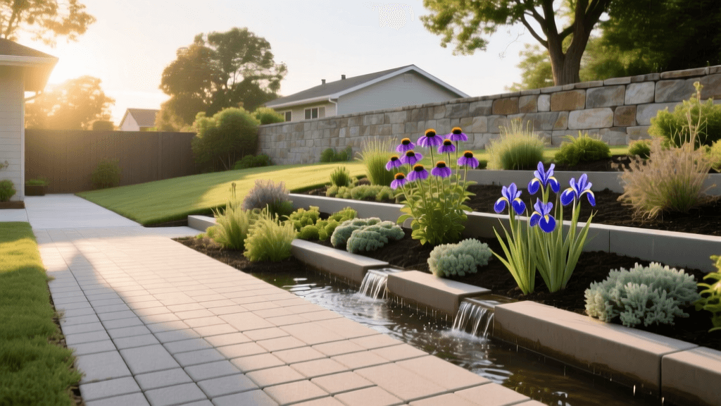 Sustainable Hardscaping: Permeable Pavers & Rain Gardens