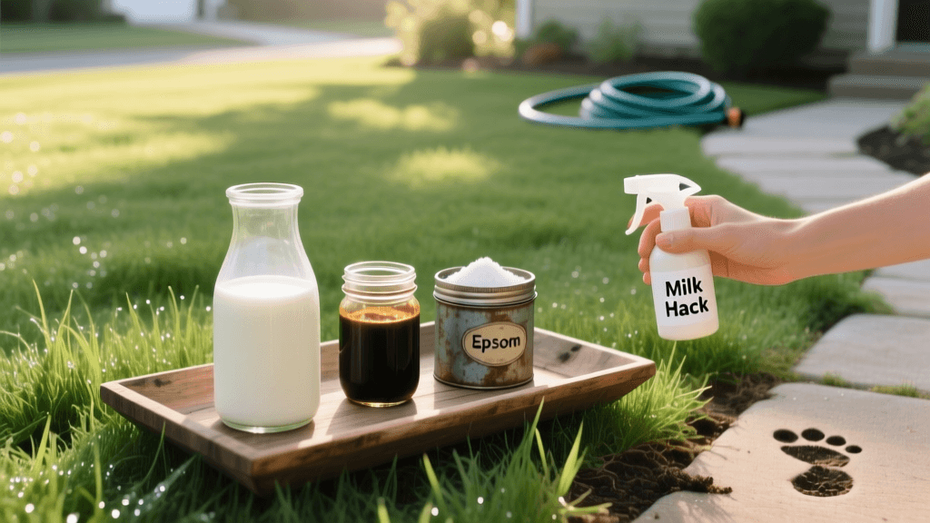 Testing Viral Lawn Hacks: Milk, Molasses and Epsom Salt