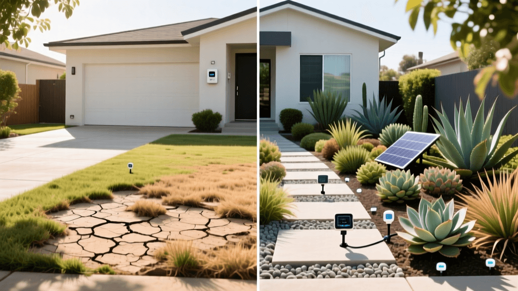 Before and After: Thirsty Lawn to Smart Xeriscape Oasis