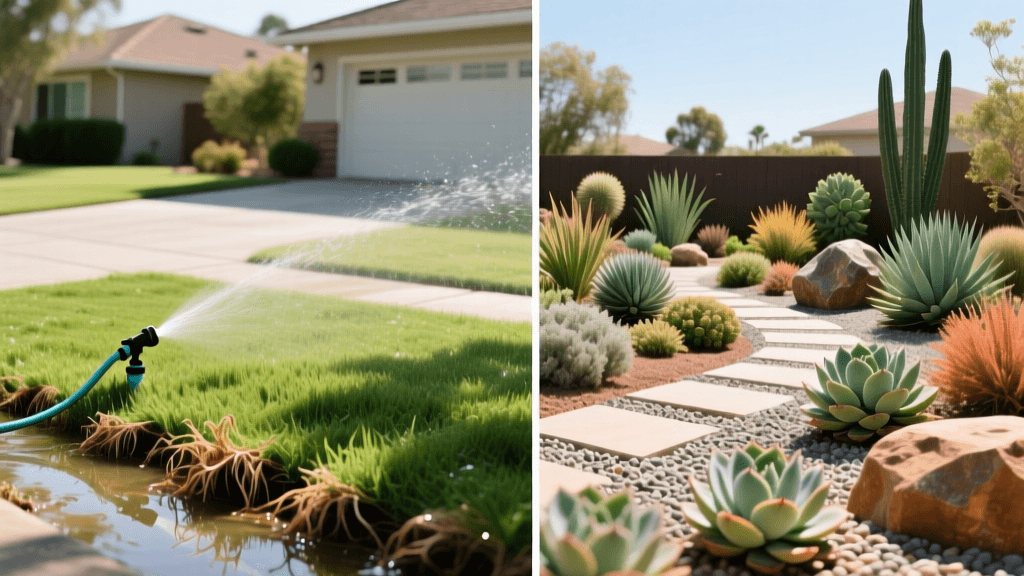 Before & After: Transforming a Thirsty Lawn Into a Xeriscape