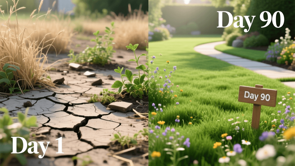 How to Transform a Dead Lawn: A 90-Day Before & After Guide