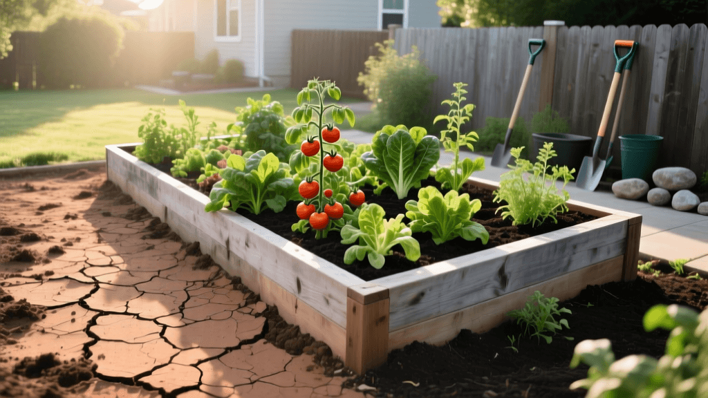 Transforming Dead Clay Into A Thriving Raised Bed Garden