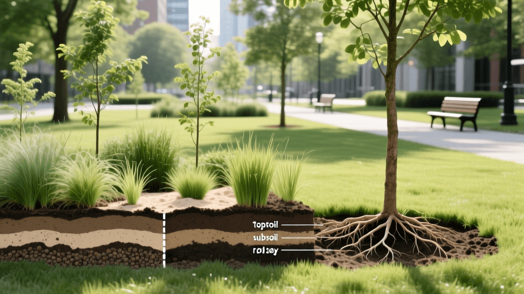 Planting Trees in Turf: Soil Types and Grass Competition