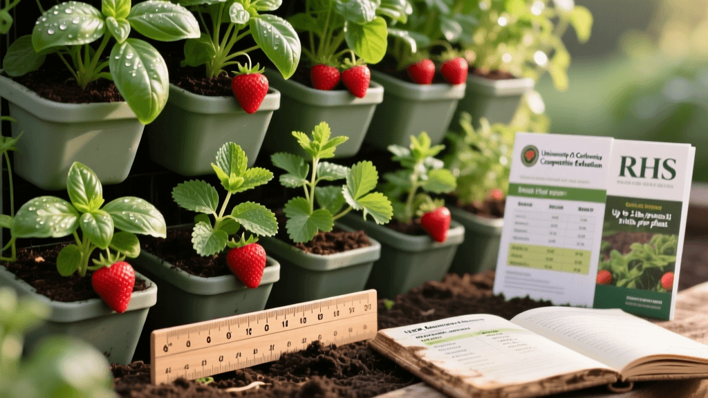 Vertical Garden Systems For Herbs And Strawberries