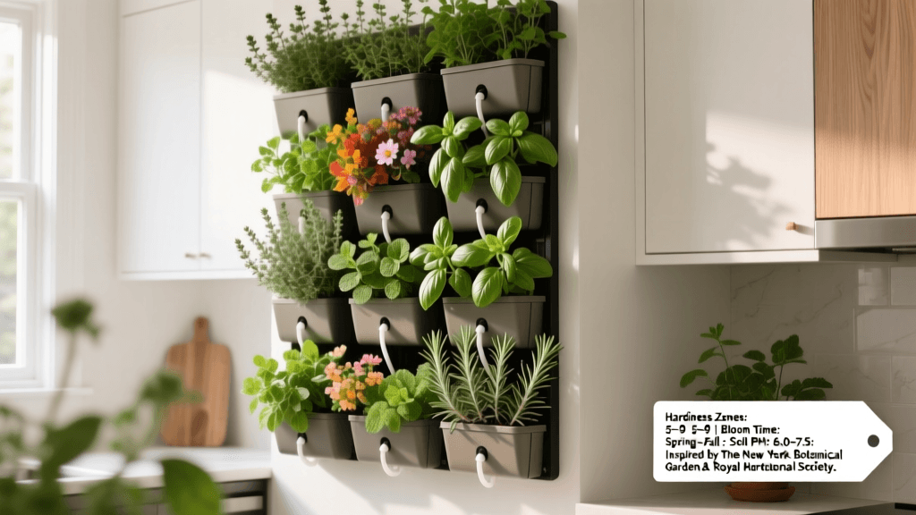 Vertical Herb Garden Wall Installation For Kitchens