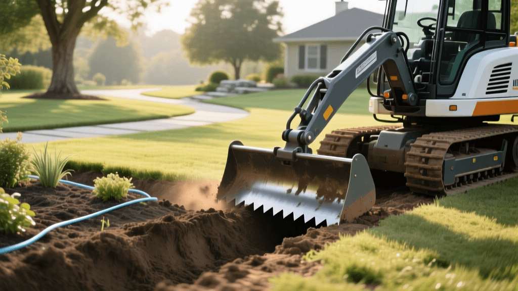 Walk-Behind Trencher Guide for Landscape Drainage Projects