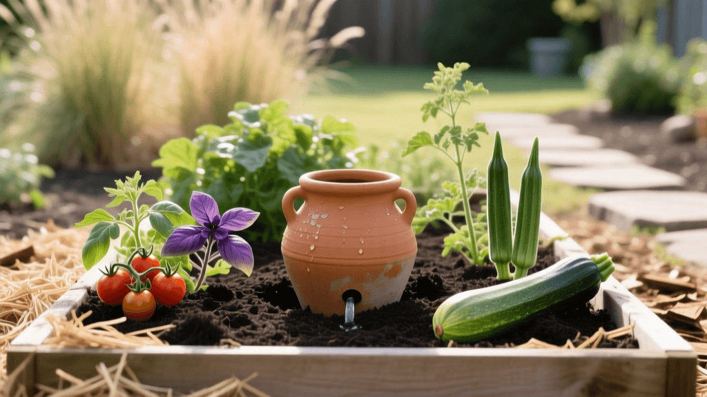 Water-Wise Raised Bed Gardening: Ollas and Drought Crops