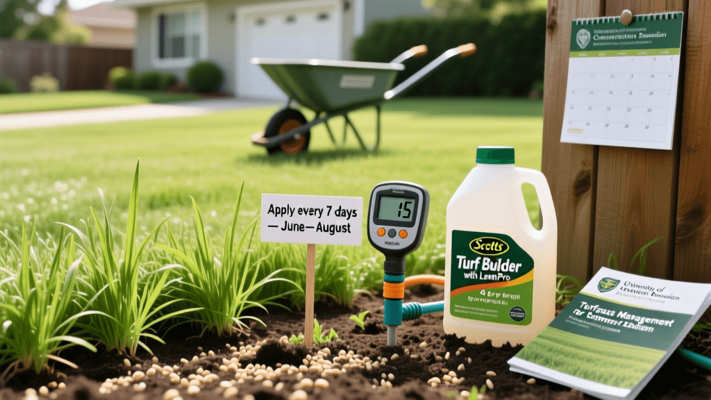Watering Schedule For Newly Seeded Lawn In Summer