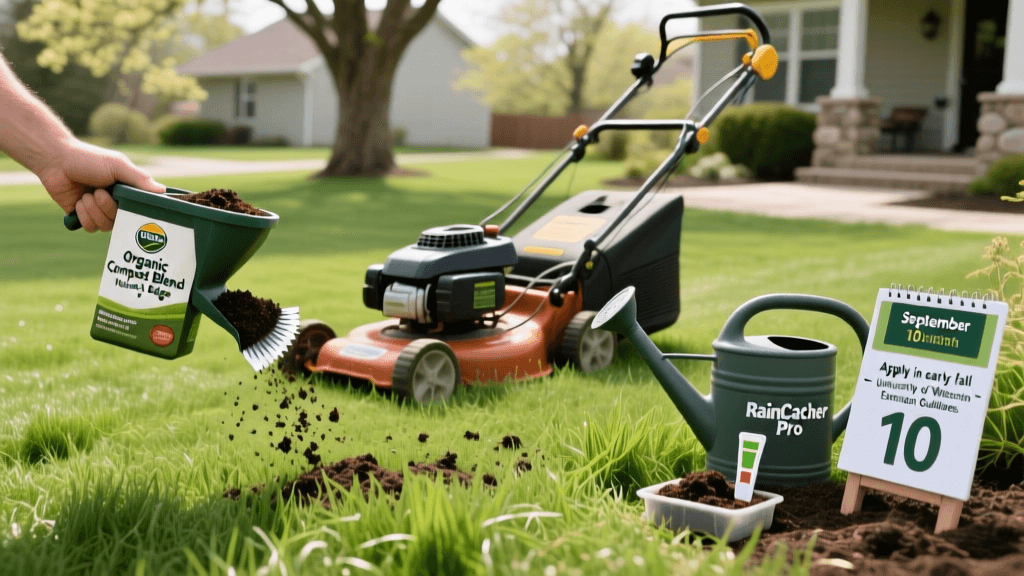 When And How To Topdress Thin Lawn With Compost
