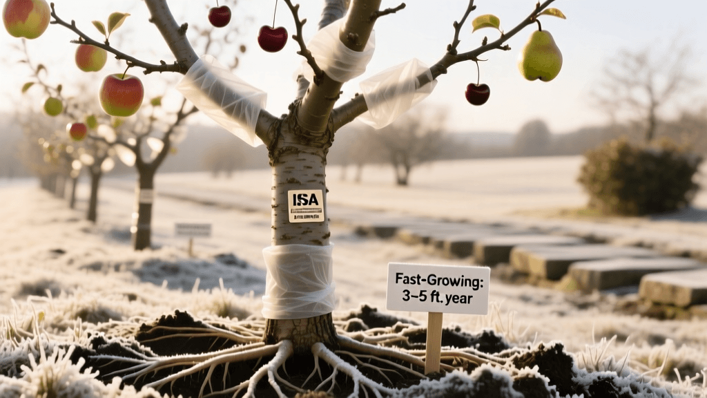 Winter Wrap Protection For Young Fruit Trees