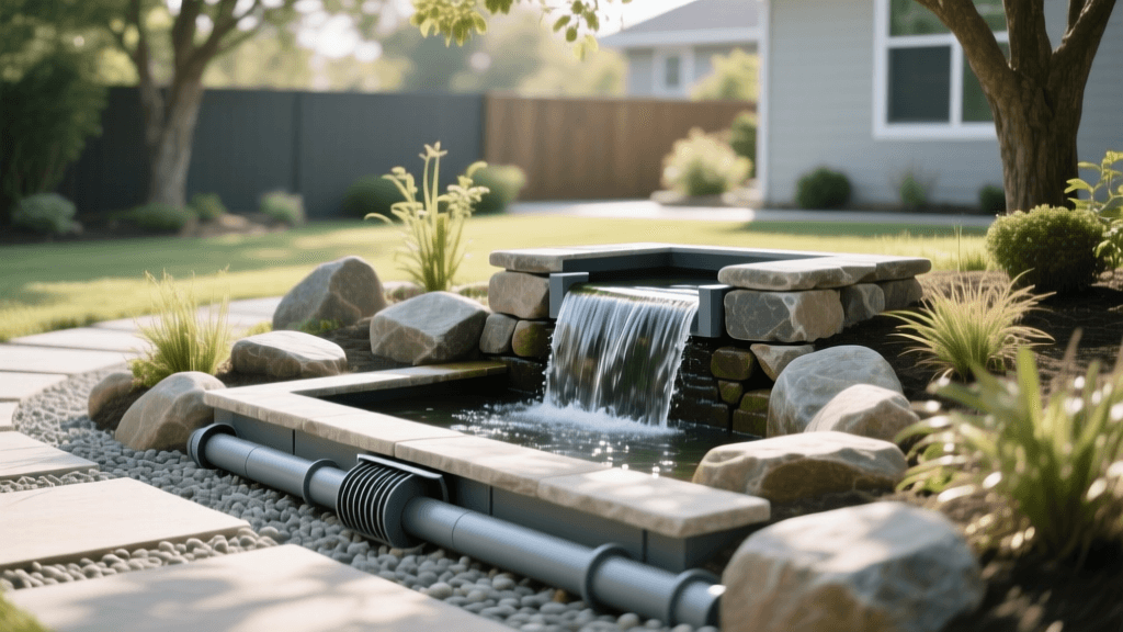 2026 Aquascape Pondless Waterfall French Drain Install