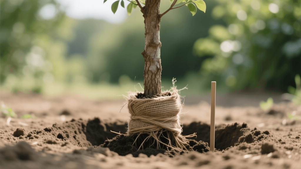 How to Plant a Balled-and-Burlapped Tree Correctly
