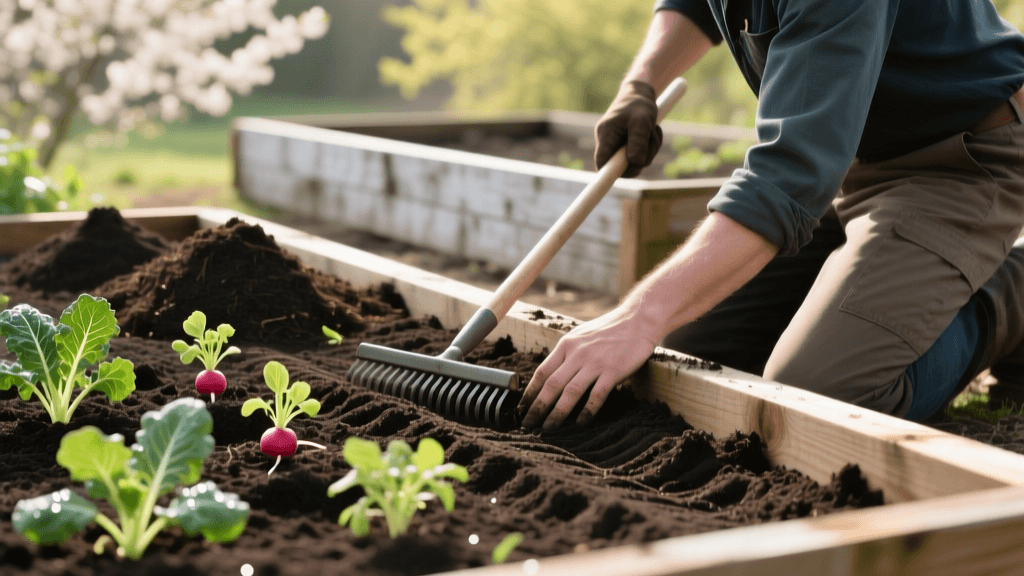 Spring Raised Bed Soil Prep and Seasonal Care Guide