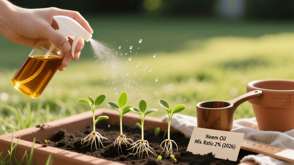 Neem Oil Mixing Ratios & Spray Schedule for New Seed 2026