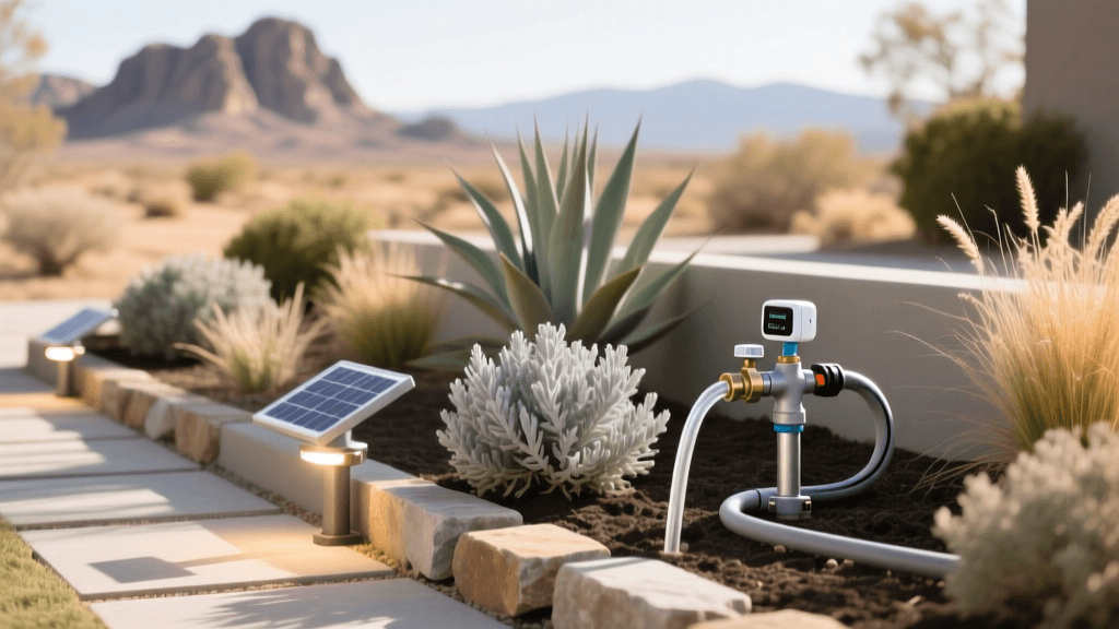 Plan a Smart Xeriscape: Drip Irrigation and Solar Lighting