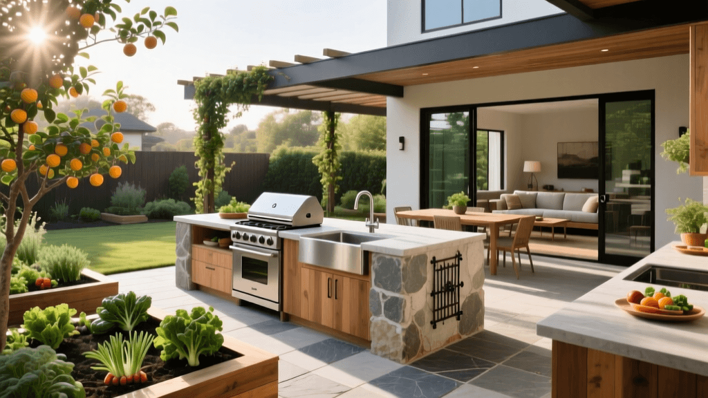 Plan an Outdoor Kitchen for Garden-to-Table Cooking